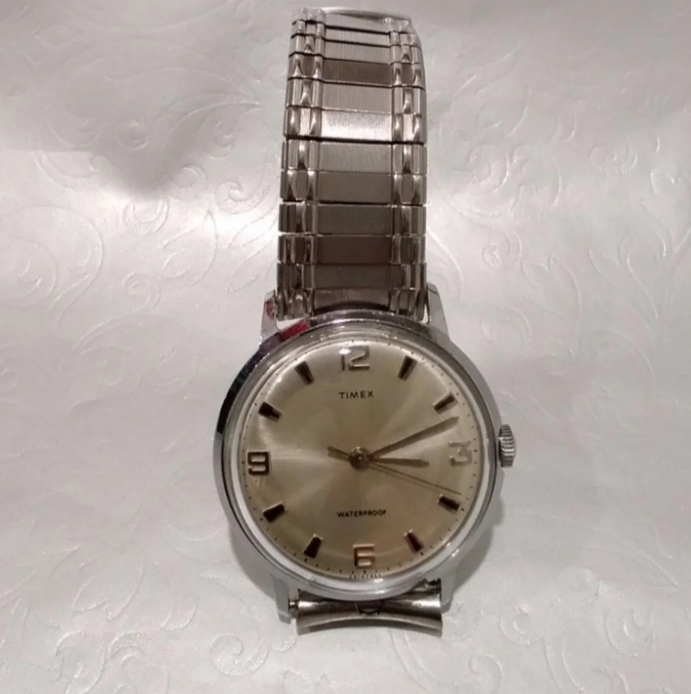 Vintage 1969 Timex Marlin Mechanical Men’s Watch 20142469 - Working.